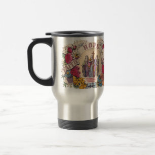 Faith, Hope and Charity Theological virtues Travel Mug