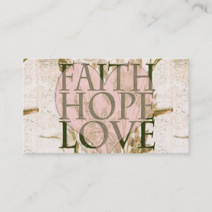 Faith, Hope and Love Business Card
