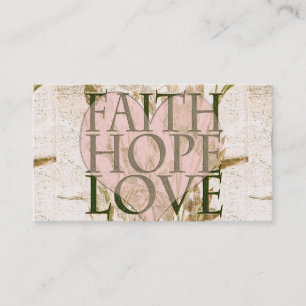 Faith, Hope and Love Business Card
