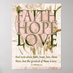 Faith, Hope and Love Poster