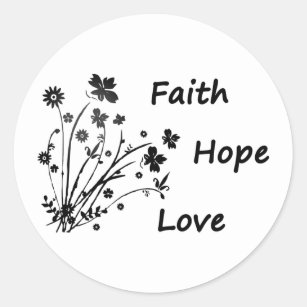 Faith Hope and Love   Square Sticker