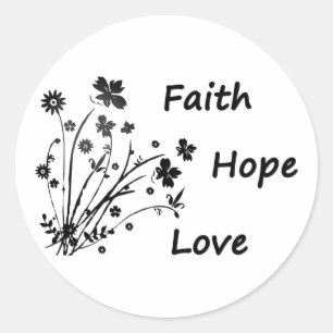 Faith Hope and Love   Square Sticker