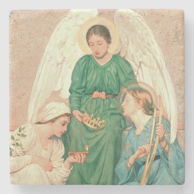 Faith, Hope and Love Stone Coaster (Front)