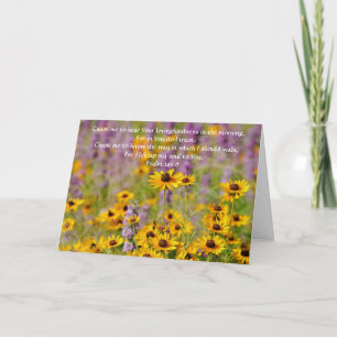 Faith Hope Bible Verse Wildflowers Note Card