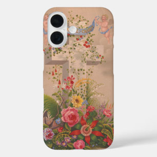 Faith Hope Charity And Flowers  iPhone 16 Case