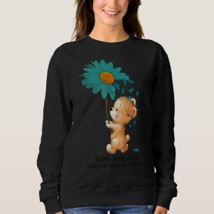 Faith Hope Cure Teal Scleroderma Awareness 1 Sweatshirt