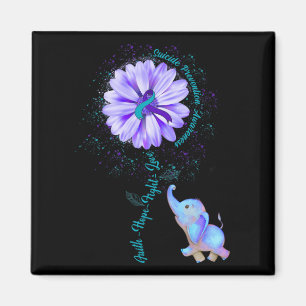 Faith Hope Fight Love Suicide Prevention Awareness Magnet