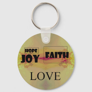 Faith,  Hope, Joy, Love, Key Chain