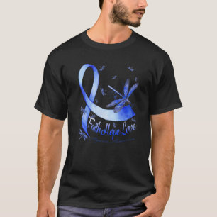 Faith Hope Love Alopecia Awareness Dragonfly T-Shirt