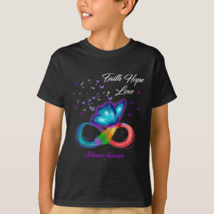 Faith Hope Love Alzheimerheimer Awareness T-Shirt