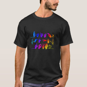 Faith Hope Love ASL American Sign Language Heartbe T-Shirt