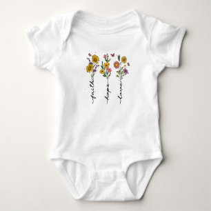 Faith-Hope-Love Baby Bodysuit