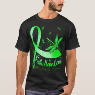 Faith Hope Love Bone Marrow Awareness Dragonfly T-Shirt