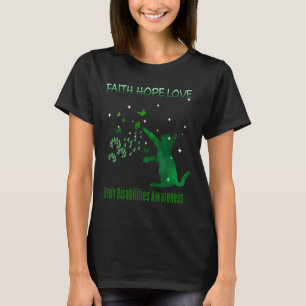 Faith Hope Love Brain Disabilities Awareness 1 T-Shirt