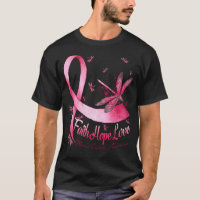 Faith Hope Love Breast Cancer Awareness Dragonfly