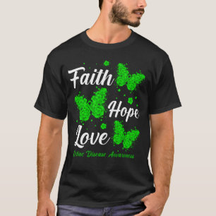 Faith Hope Love Celiac Disease Awareness Butterfly T-Shirt