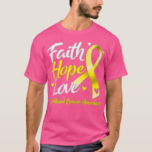 Faith Hope Love Childhood Cancer Awareness431 T-Shirt