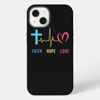 Faith Hope Love Christian Heartbeat