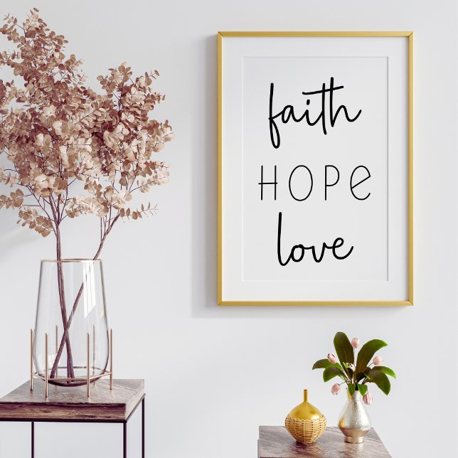 Faith Hope Love Christian Poster (Creator Uploaded)