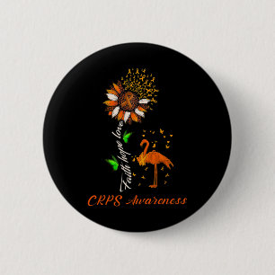 Faith Hope Love Crps Awareness Month Warrior Orang 6 Cm Round Badge