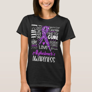 Faith Hope Love Cure Alzheimer's Awareness T-Shirt