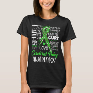 Faith Hope Love Cure Cerebral Palsy Awareness T-Shirt