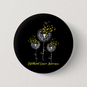 Faith Hope Love Dandelion Childhood Cancer Awarene 6 Cm Round Badge