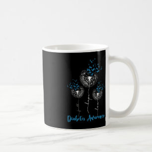 Faith Hope Love Dandelion Flower Diabetes Awarenes Coffee Mug
