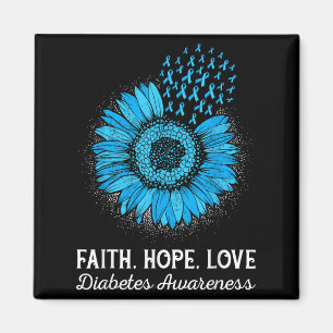 Faith Hope Love Diabetes Awareness Magnet