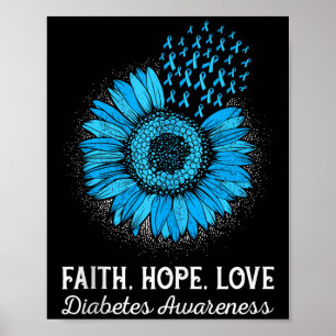 Faith Hope Love Diabetes Awareness Tank Top_2  Poster