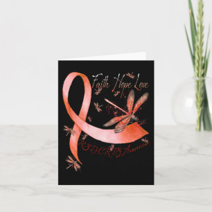 Faith Hope Love Dragonfly RSD CRPS Awareness  Card