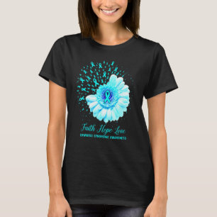 Faith Hope Love Edwards Syndrome Awareness Survivo T-Shirt