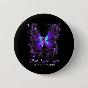 Faith Hope Love Fibromyalgia Awareness 2 6 Cm Round Badge