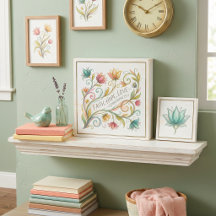 Faith Hope Love floral