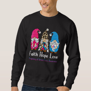 Faith Hope Love Gnome Pregnancy Infant Loss Awaren Sweatshirt