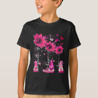 Faith Hope Love Gnome Ribbon Breast Cancer Awarene