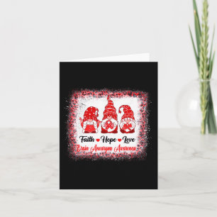 Faith Hope Love Gnomes Brain Aneurysm Awareness Le Card