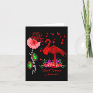 Faith Hope Love Heart Disease Awareness  Card