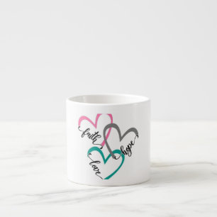 Faith Hope Love Hearts Mug