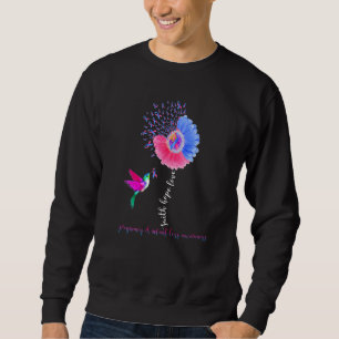 Faith Hope Love Hummingbird Pregnancy Infant Loss  Sweatshirt