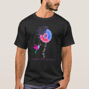Faith Hope Love Hummingbird Pregnancy Infant Loss T-Shirt