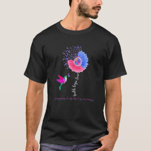 Faith Hope Love Hummingbird Pregnancy Infant Loss T-Shirt