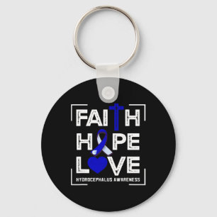 Faith Hope Love Hydrocephalus Awareness 1 Key Ring