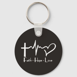 Faith Hope Love Key Ring