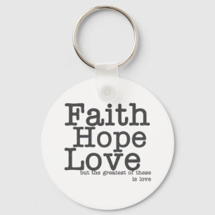 Faith Hope Love Keychain