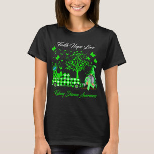 Faith Hope Love Kidney Disease Awareness T-Shirt