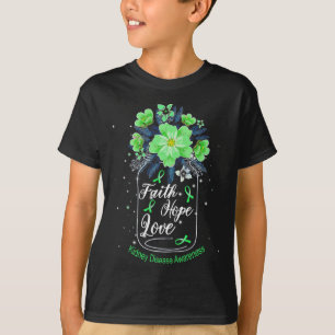 Faith Hope Love Kidney Disease Awareness T-Shirt