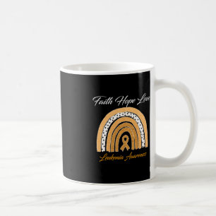 Faith Hope Love Leukemia Awareness Ribbon Orange R Coffee Mug