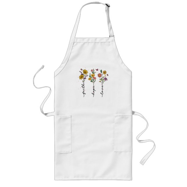 Faith-Hope-Love Long Apron (Front)