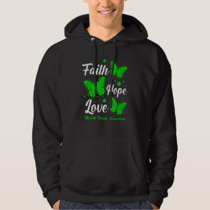 Faith Hope Love Mental Health Awareness Butterfly Hoodie